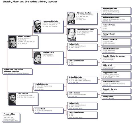 Albert Einstein Family Tree Descendants