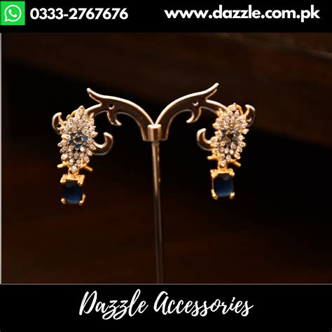 Blue Diamond Style Earrings - Dazzle Accessories