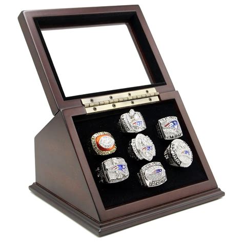 Buy Trophies Collectible Championship Rings Display Case Box with 7 ...