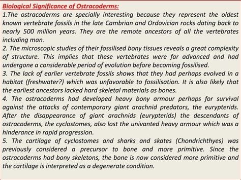 Origin and evolution of ostracoderms | PPT | Free Download