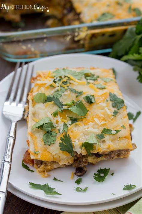 Cheesy Burrito Casserole - My Kitchen Craze