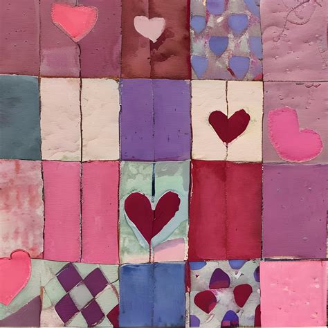 Valentine Heart Quilt Free Stock Photo - Public Domain Pictures