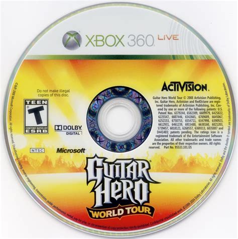 Guitar Hero: World Tour (2008) Xbox 360 box cover art - MobyGames