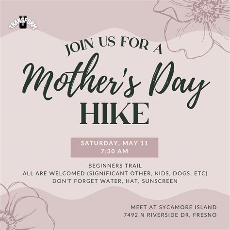 Mothers Day Hike - Beginners Trail - All are welcomed!, 7492 N Riverside Dr, Fresno, CA 93722 ...