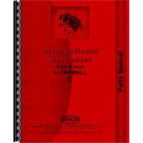 Farmall C Tractor Parts Manual