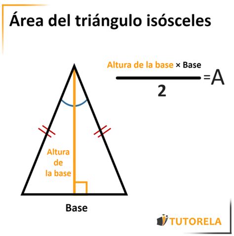 Área del triángulo isósceles | Tutorela