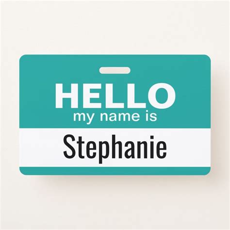 Hello my name is - personalized badge | Zazzle | Hello my name is ...