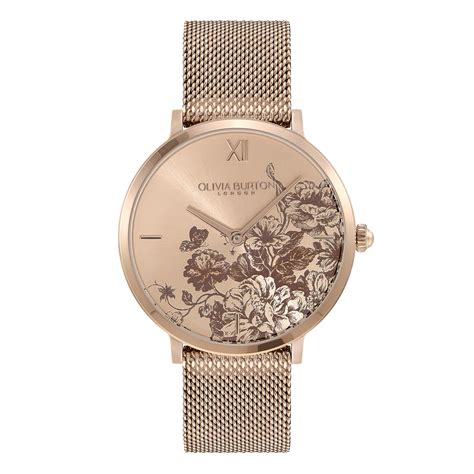 Olivia Burton Floral Blooms Ultra Slim Women's Watch - Jewellery and ...