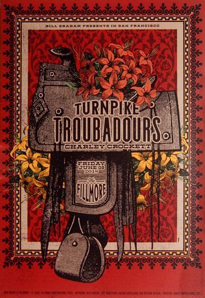 Turnpike Troubadours - The Fillmore - June 8, 2018 (Poster) - Amoeba Music