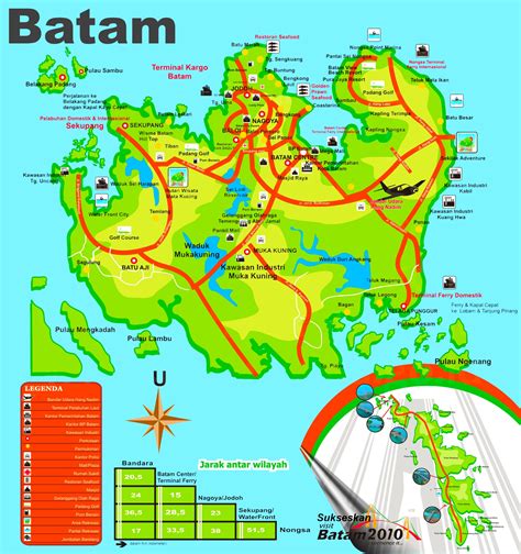 Batam tourist map - Ontheworldmap.com