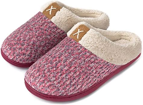 ULTRAIDEAS Women's Fuzzy Wool-Like House Shoes with Memory Foam, Gift for Women, Ladies Slippers ...