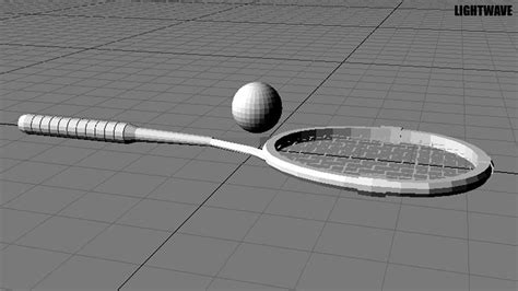 Squash Ball and Racket - 3D Model by faizal3DX