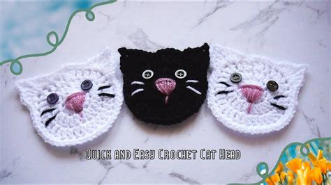 Quick and Easy Crochet Cat Head Tutorial