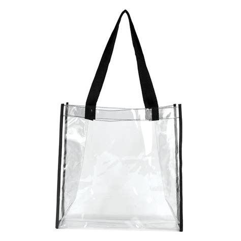 Clear PVC Stadium Tote Bag With Imprint | Custom Promotional Tote Bag