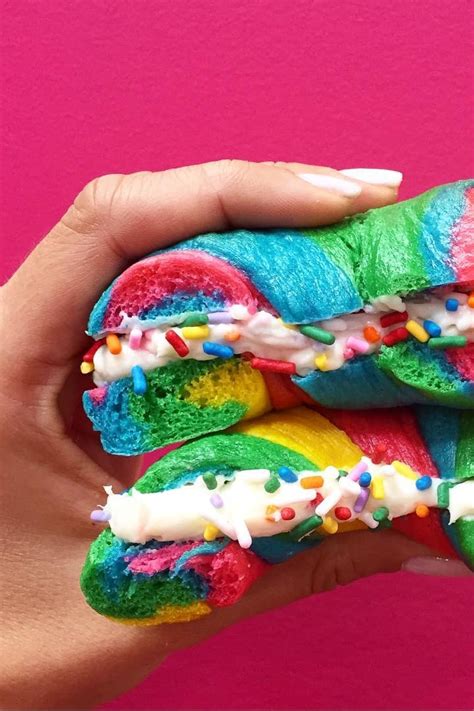 Rainbow Bagel Recipe | POPSUGAR Food