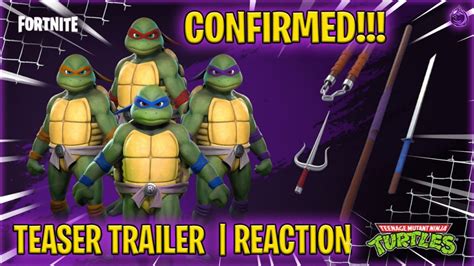 Teenage Mutant Ninja Turtles X Fortnite Teaser Trailer - TMNT CONFIRMED!! | REACTION - YouTube