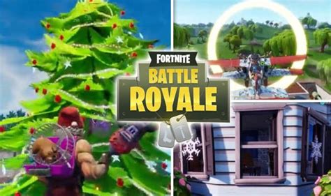 14 Days of Fortnite: Christmas tree map locations, snowflake ...