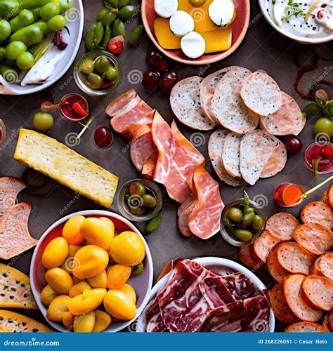 Charcuterie Boards Tik Tok Trends Top View Royalty-Free Stock Image ...