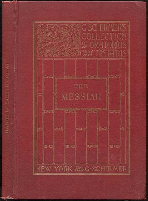 The Messiah: Oratorio by HANDEL, G.F. (Edited by T. Tertius Noble ...