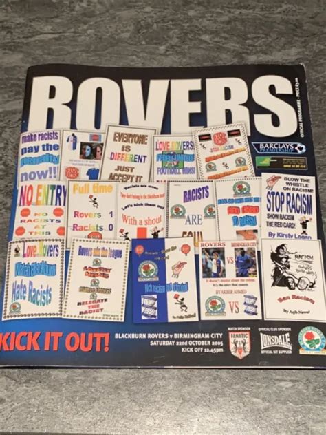 BLACKBURN ROVERS V Birmingham City Premiership Programme 2005 EUR 2,30 ...