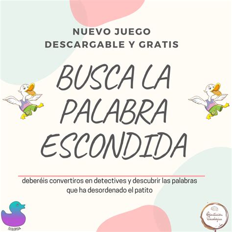 JUEGO Busca la palabra escondida – Orientación Psicológica