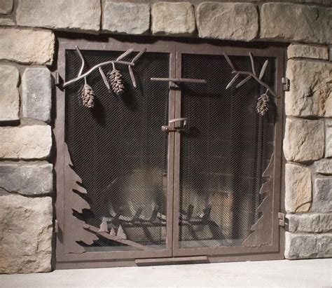 Custom Wrought Iron Fireplace Screens, Fireplace Surrounds and ...