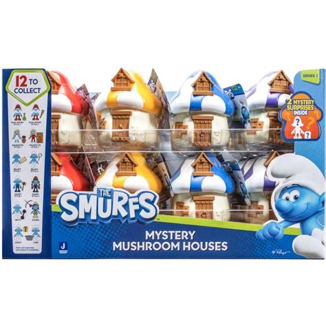 Smurfs Mystery Mushroom Houses - Assorted* | BIG W | Mushroom house, Smurfs, Mystery