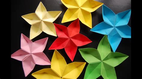 origami flower sakura - YouTube