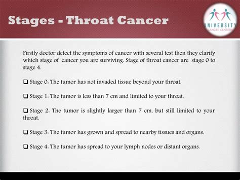 PPT - What is Throat cancer and it s Awareness? - University Cancer Centers PowerPoint ...