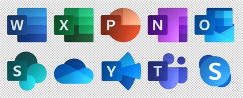 Need large, transparent PNG versions of the new Office 365 icons? Here ...