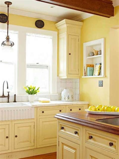 26 best images about Yellow Kitchens on Pinterest | How to spray paint, White cabinets and ...