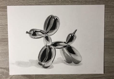 Balloon dog drawing with graphite pencils : r/drawing