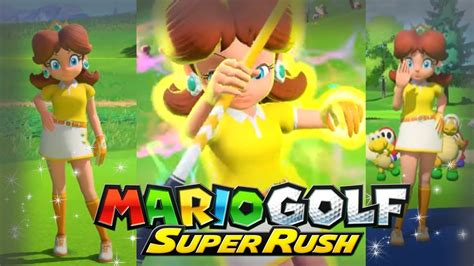 Mario Golf: Super Rush - Princess Daisy Animations, Special Shot, Special Dash - YouTube