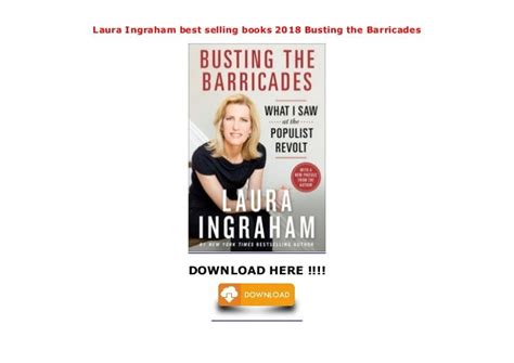 Laura Ingraham best selling books 2018 Busting the Barricades