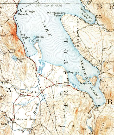 Newfound Lake 1927 Old Topographic Map by USGS Custom | Etsy