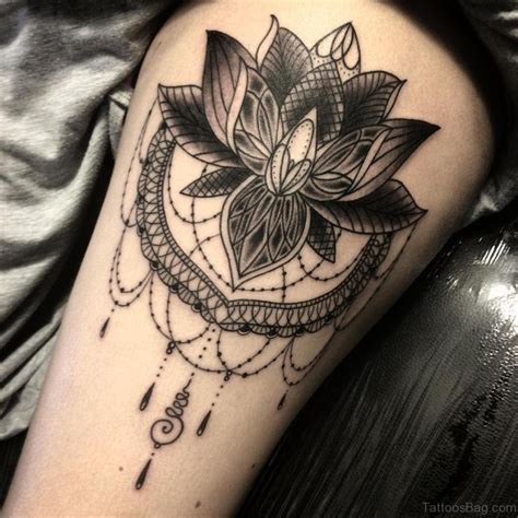 45 Best Lotus Flowers Tattoos On Thigh - Tattoo Designs – TattoosBag.com