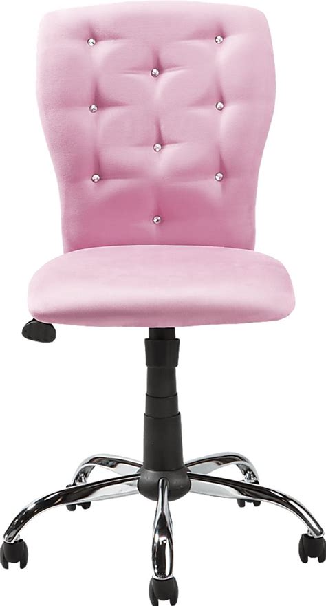 Lucille Pink Colors Desk Chair - Rooms To Go