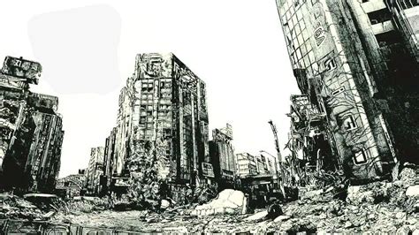 Hisaharu Motoda ARTWORKS city earthquake disaster | ₳ Drawings | Pinterest | Earthquake disaster ...