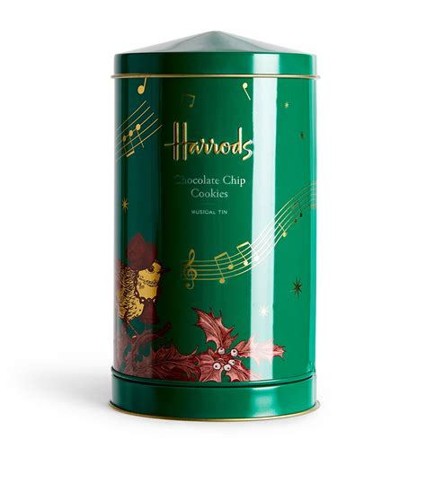 Harrods Musical Tin with Chocolate Chip Biscuits (200g) | Harrods SG