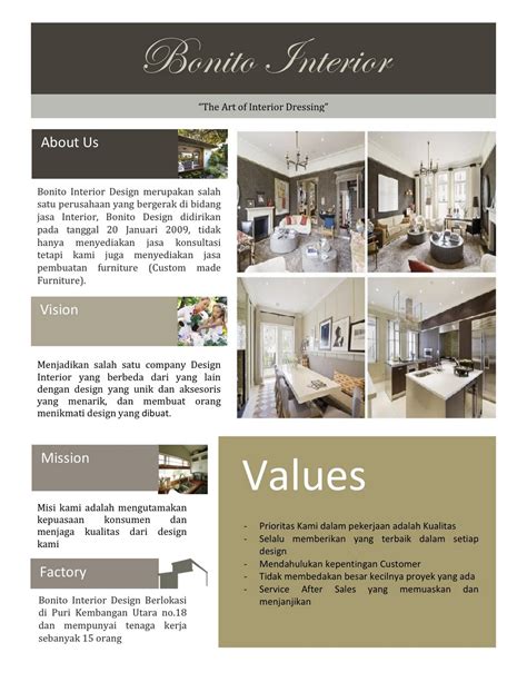 Interior Design Company Profile Template | Decoratingspecial.com