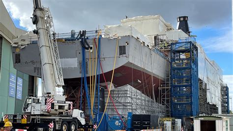 Type 26 frigate HMS Glasgow set to enter water by the end of the year