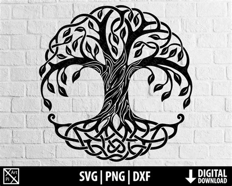 Celtic Tree of Life Dxf Svg Png Family Tree Clipart - Etsy