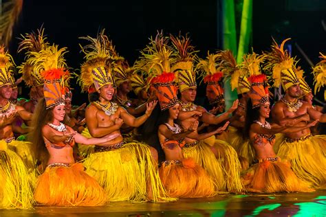 Tahiti Ora dance group performing during the Winners Showcase, the final night of Heiva i Tahiti ...