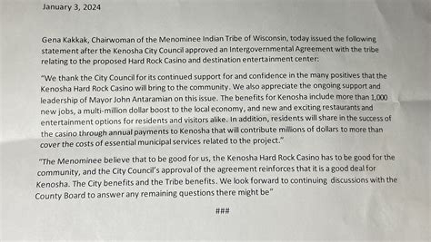 Kenosha casino complex plans advance with Common Council vote of approval