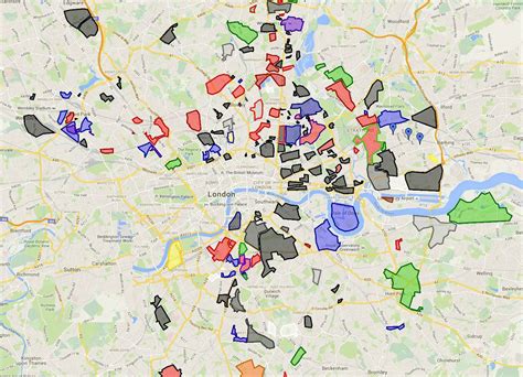 These Google Maps 'show every gang territory in London' | Map, London ...