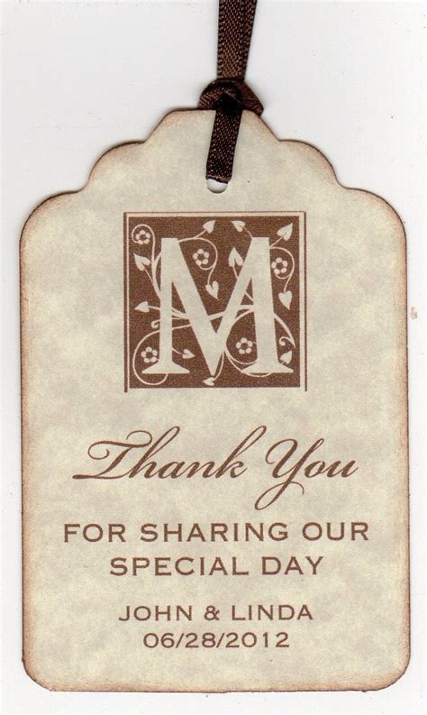 50 Vintage Personalized Thank You Tags / Gift Tags by luvs2create2