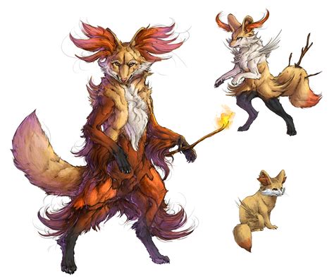 Realistic Pokemon: Fennekin Evolution Line by ReneCampbellArt on DeviantArt