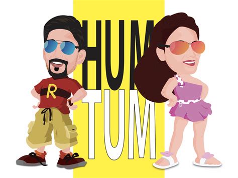 Hum Tum Caricature by Dheeraj Maheshwari on Dribbble