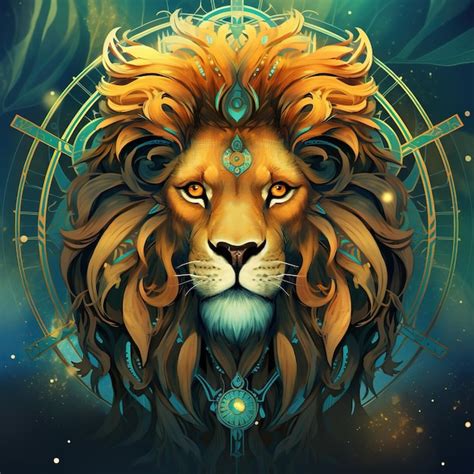 Premium AI Image | Leo zodiac sign constellation astrological concept background Image of the ...