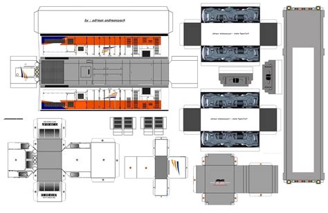 Detail Papercraft Kereta Api Lokomotif Koleksi Nomer 21